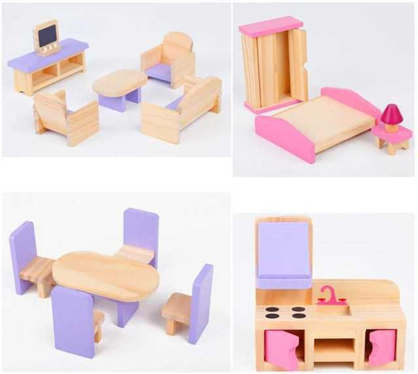 Brainbox Games Wooden Barbie Doll House Big Size Wooden Barbie