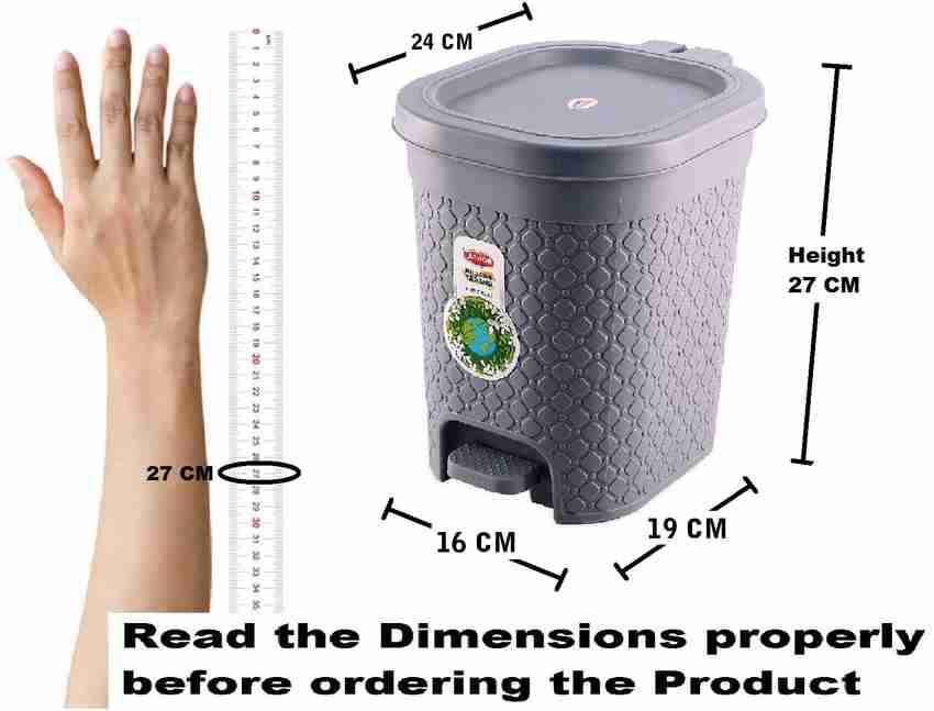 Dustbin size sale