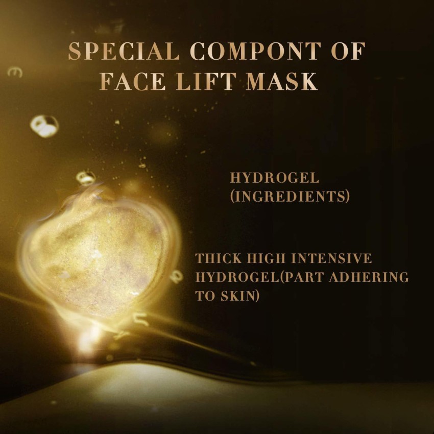 Rissing Face Lift Mask Gold Gel Collagen Face lift Double Chin Reducer Chin  Up Patch Face Shaping Mask Price in India - Buy Rissing Face Lift Mask Gold  Gel Collagen Face lift