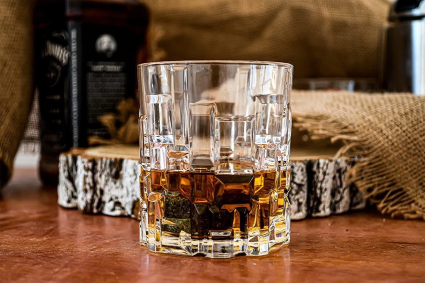 Whiskey Tumbler Glass 325ml, Flat Bottom Glasses