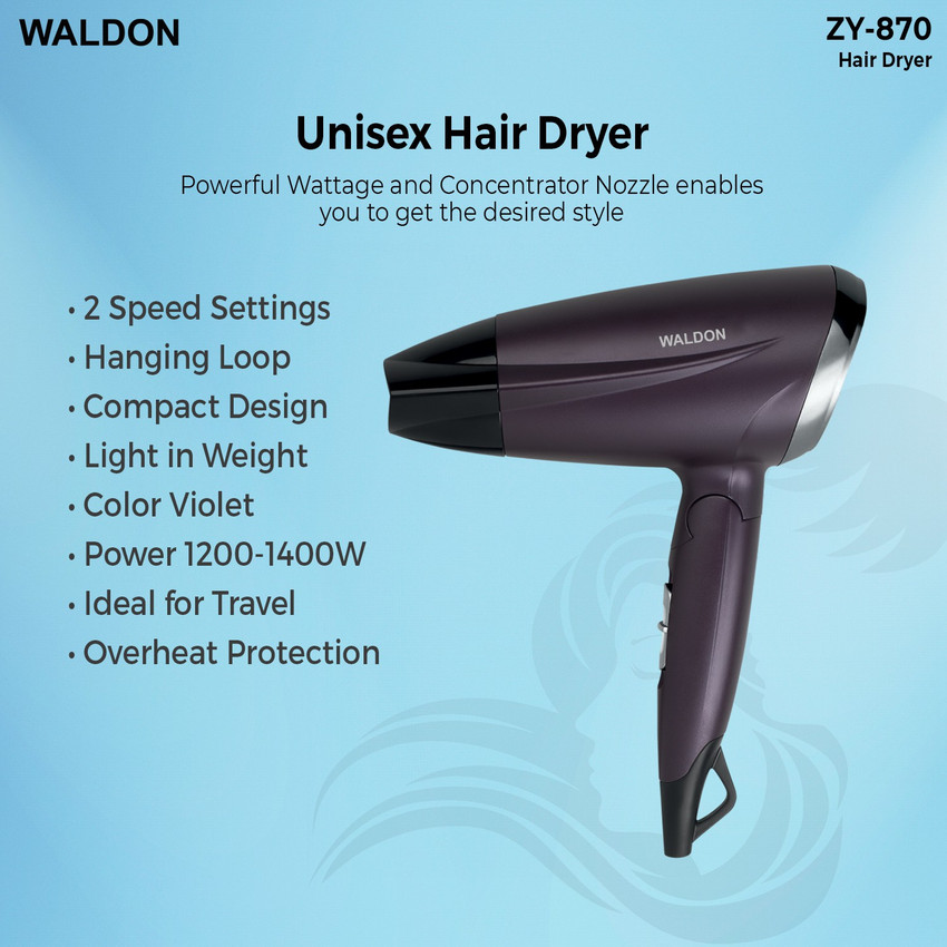 WALDON Professional Salon Style Hair Dryer For Men and Women 2