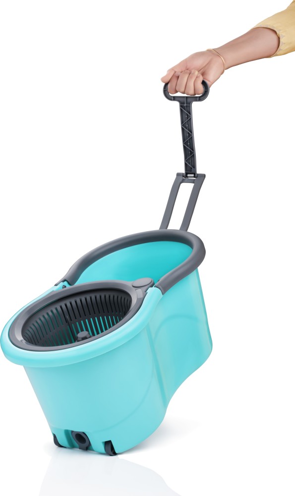 GOSHIV Mop Floor Cleaner with Bucket with 2 Microfiber Refill for Easy  Magic Cleaning, Mop Set Price in India - Buy GOSHIV Mop Floor Cleaner with  Bucket with 2 Microfiber Refill for