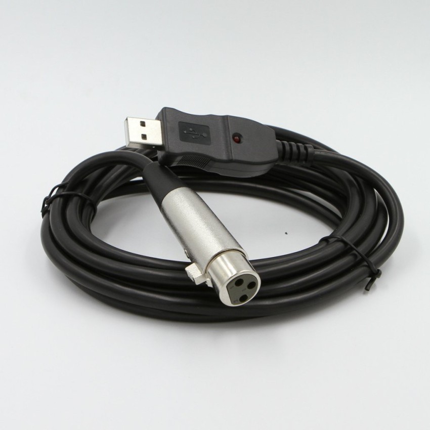Street27 USB Male to 3 Pin XLR Female Microphone MIC Studio Audio