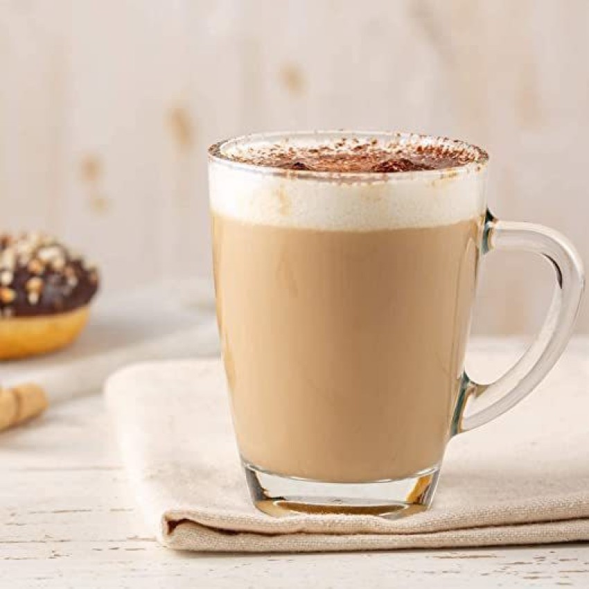 Buy Coffee Mug Cappuccino, Latte, Big Tea Cup. Crystal Clear Glass