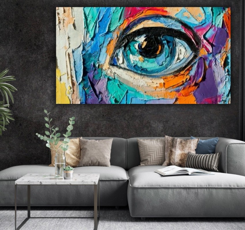Innovision The seven colours beautiful multicoloured peacock abstract  modern art canvas Canvas 60 inch x 30 inch Painting Price in India - Buy  Innovision The seven colours beautiful multicoloured peacock abstract modern