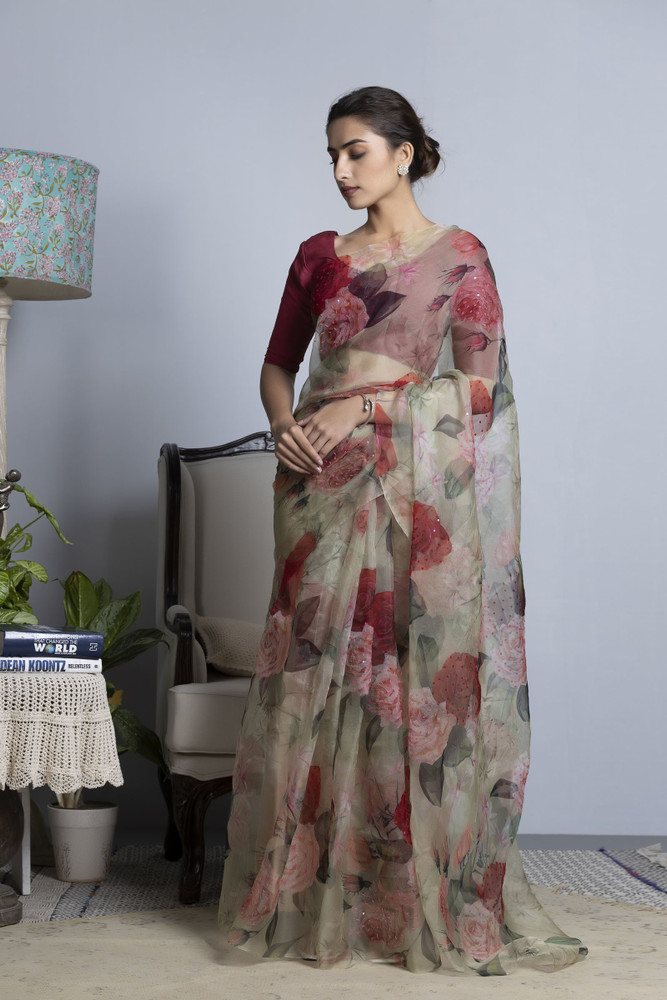 Organza sarees wholesale online best sale