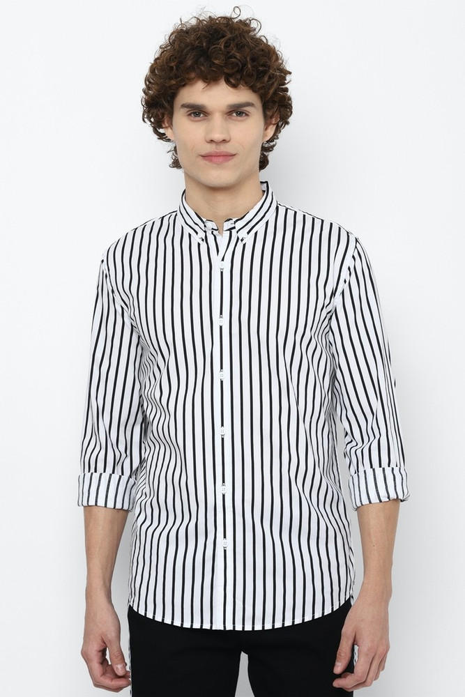 Forever 21 black hotsell and white striped shirt