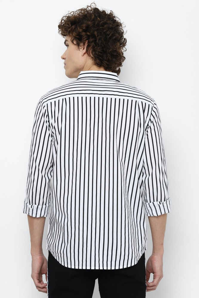 Black and white striped blouse forever 21 top
