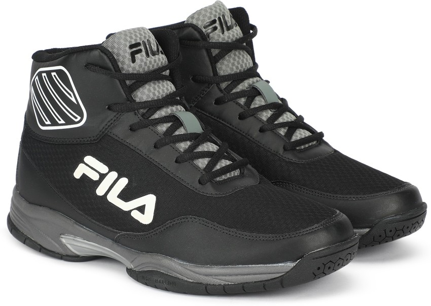 Fila black basketball clearance shoes