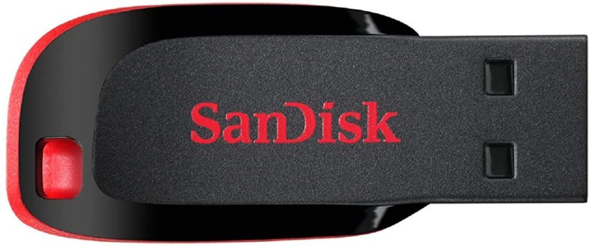SanDisk Cruzer Blade USB 2.0 (Black, Red) 64 GB Pen Drive - SanDisk 