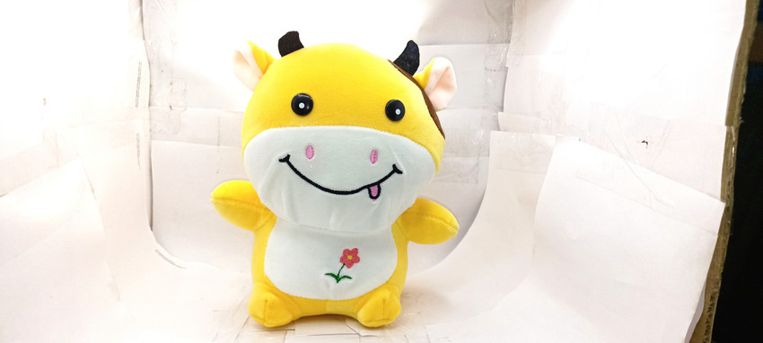 Liquortees Soft Stuffed Cute Yellow Caw Buffalo soft toys 20 cm
