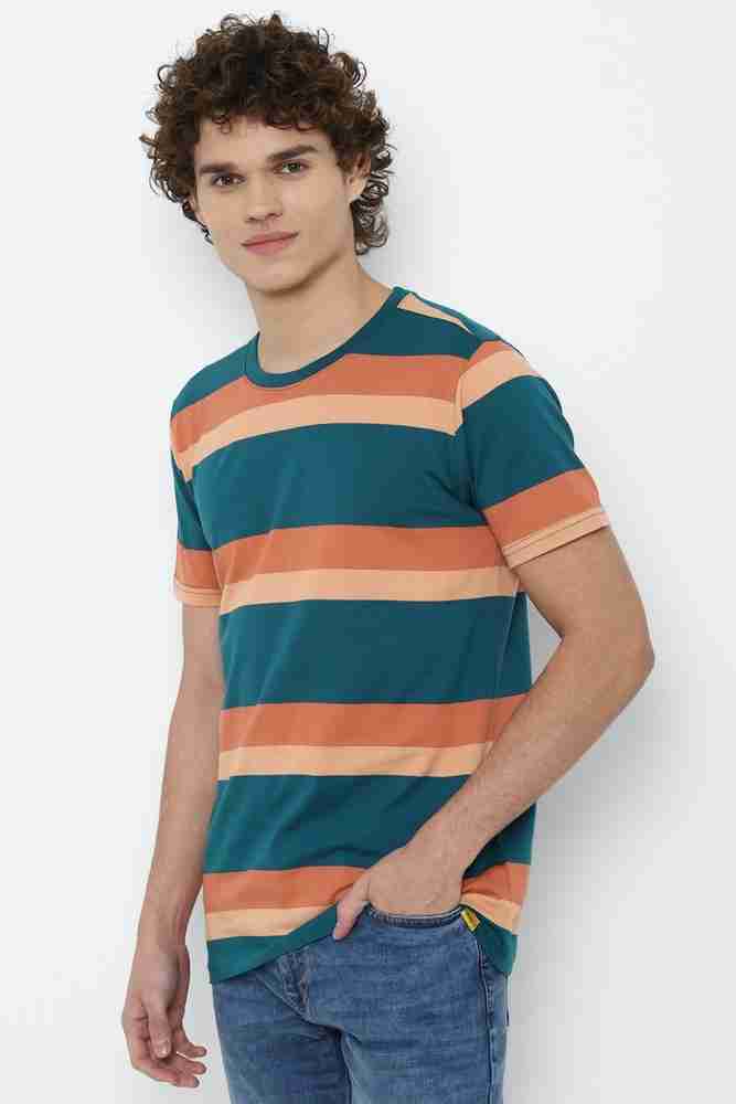 FOREVER 21 Striped Men Round Neck Multicolor T Shirt Buy FOREVER 21 Striped Men Round Neck Multicolor T Shirt Online at Best Prices in India Flipkart