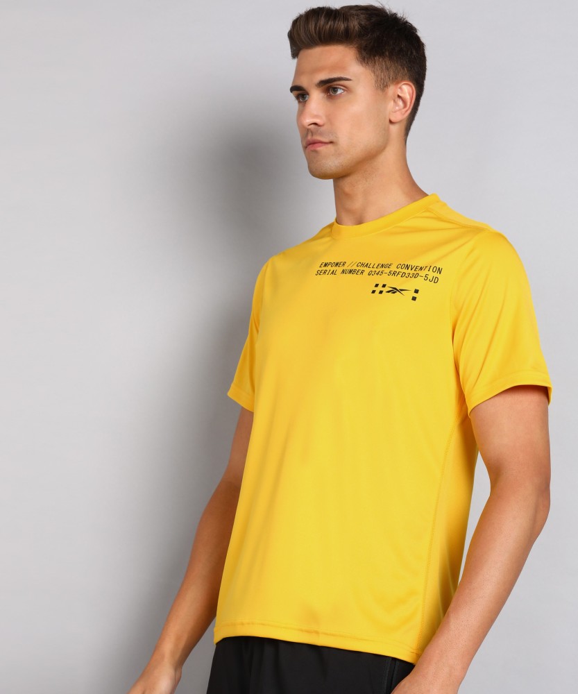 Reebok Men's T-Shirt - Yellow - S