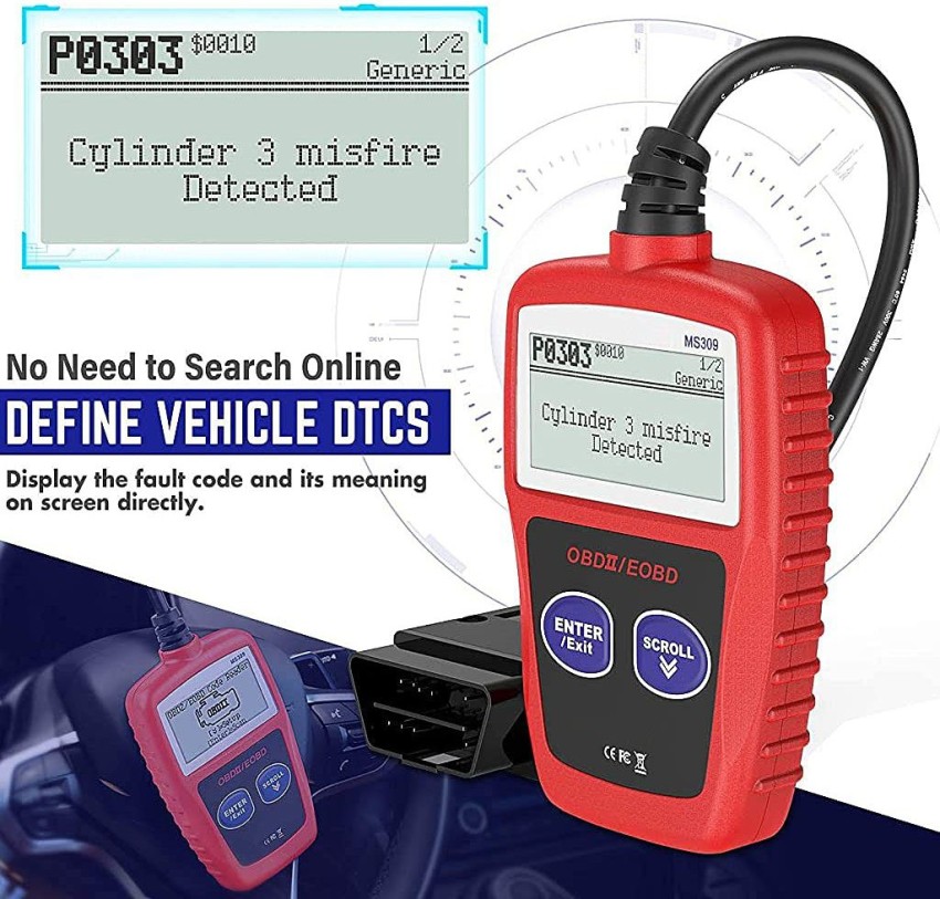 STHIRA Analog Tire Pressure Gauge Car ODB2 OBD Scanner Car