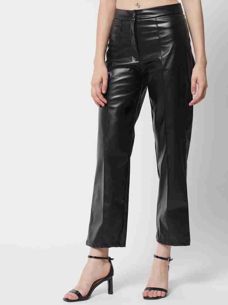 KILLAR LOOK Regular Fit Women Black Trousers - Buy KILLAR LOOK