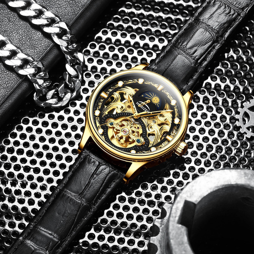 HORIZEN Automatic Mechanical Analog Watch For Men