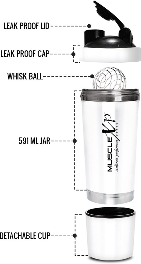 MuscleXP Gym Shaker Classic XP Mixer Stainless Steel Shaker