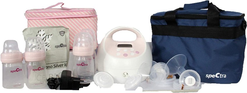 Spectra Pink Cooler with Ice Pack and Breast Milk Bottles Kit