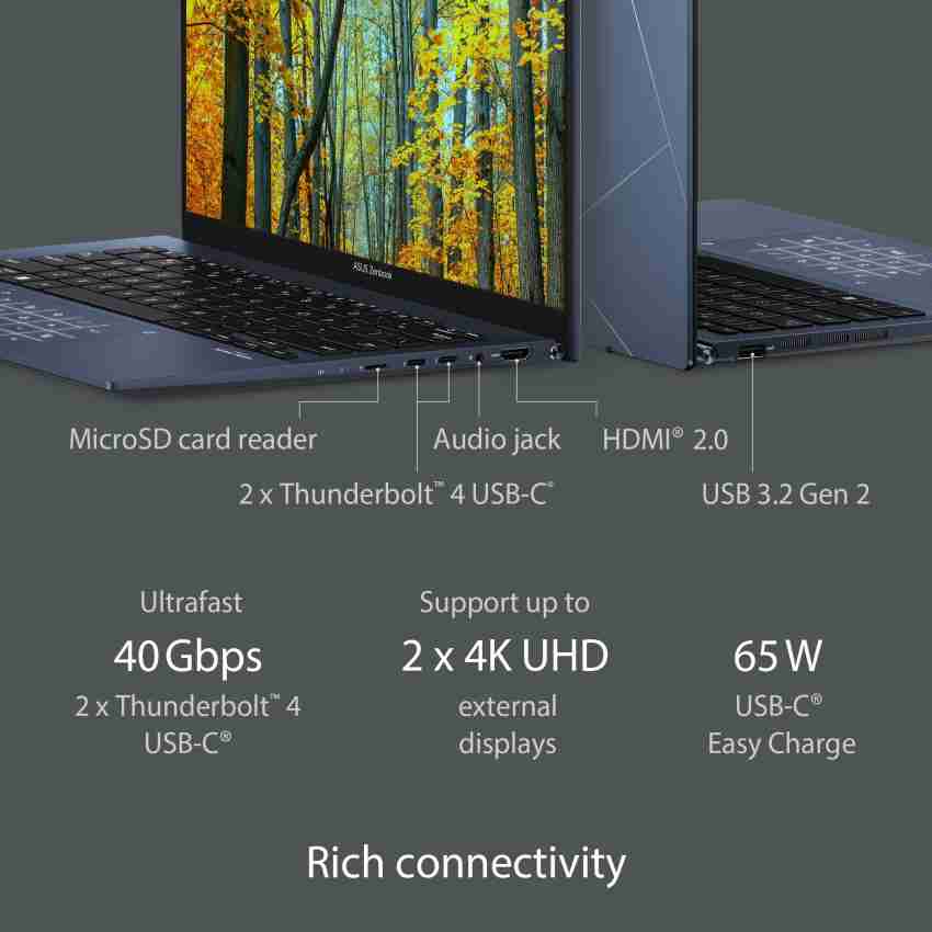ASUS Zenbook 14 OLED Intel EVO P-Series Intel Core i5 12th Gen 1240P - (16  GB/512 GB SSD/Windows 11 Home) UX3402ZA-KM531WS Thin and Light Laptop  Rs.110990 Price in India - Buy ASUS