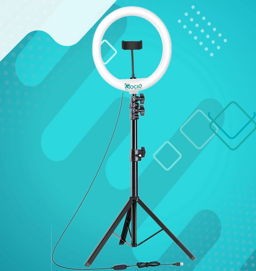 JAMMY ZONES 10“ Studio light for video recording mobile holder for reels &   Tripod, Tripod Kit - JAMMY ZONES 