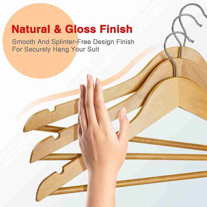 NIL PLASTIC Wooden Hanger for Clothes Hanging  Hangers for Wardrobe and  Cupboard Plastic Shirt Pack of 6 Hangers For Shirt Price in India - Buy NIL  PLASTIC Wooden Hanger for Clothes