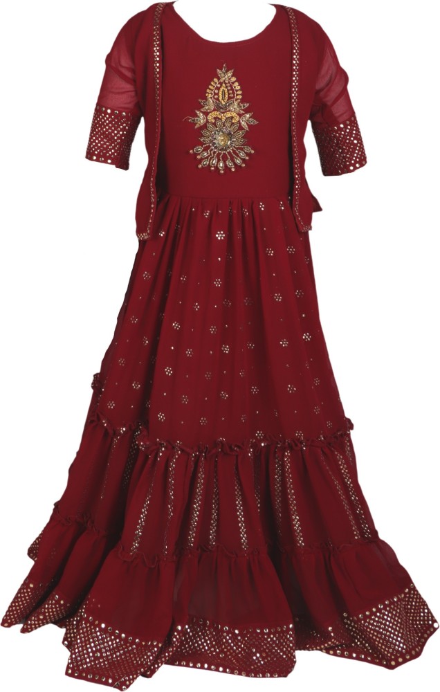 Maroon color Pakistani Wedding Dress Buy Online  Joshindia