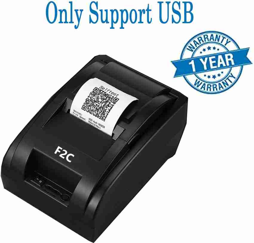 F2C 58mm Thermal Receipt Printer Portable Mini Wireless Bluetooth