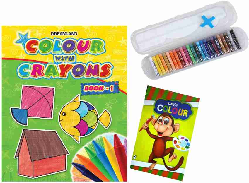 Buy Dreamland Colour With Crayons Pack - Children Drawing, Painting & Colouring  Book, Age 1+, 80 Pages Online at Best Price of Rs 309 - bigbasket