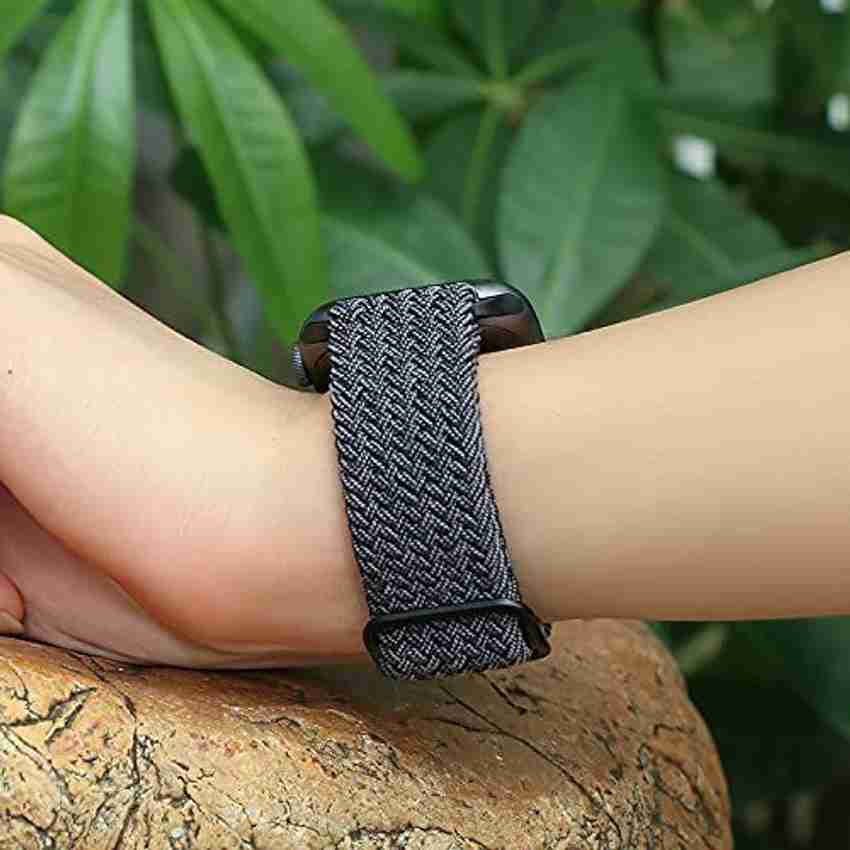 FERIYAA 42mm 44mm 45mm Woven watch strap for apple watch White