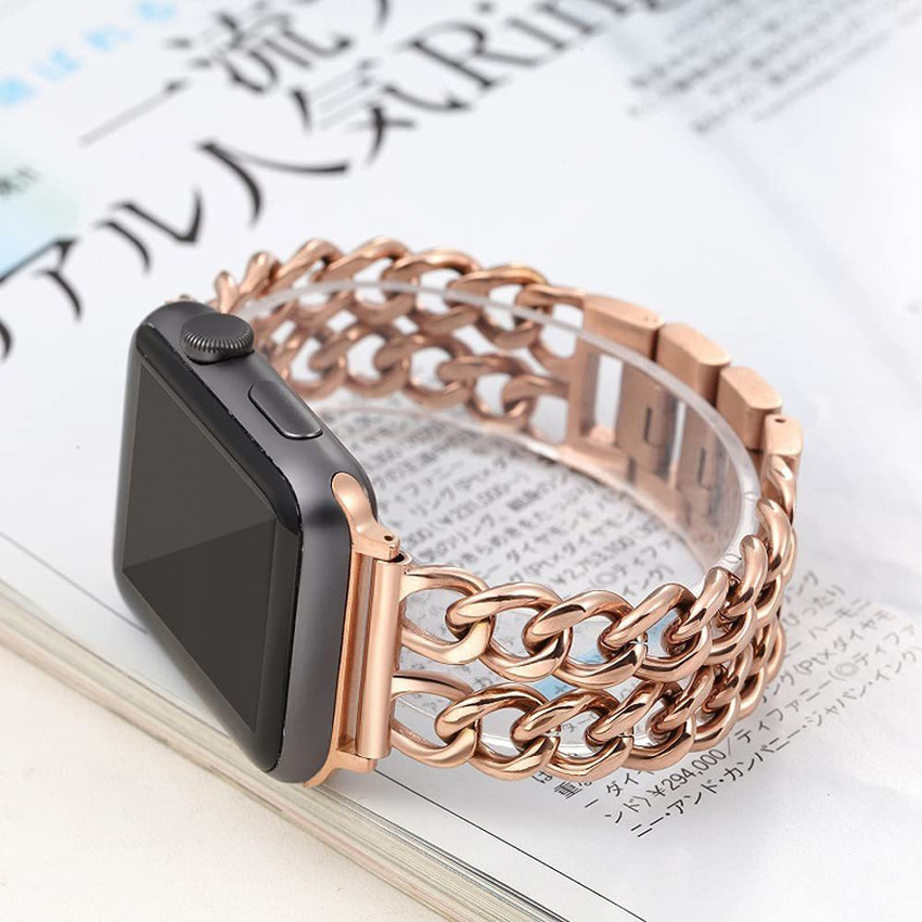 Apple watch rose gold hot sale chain band