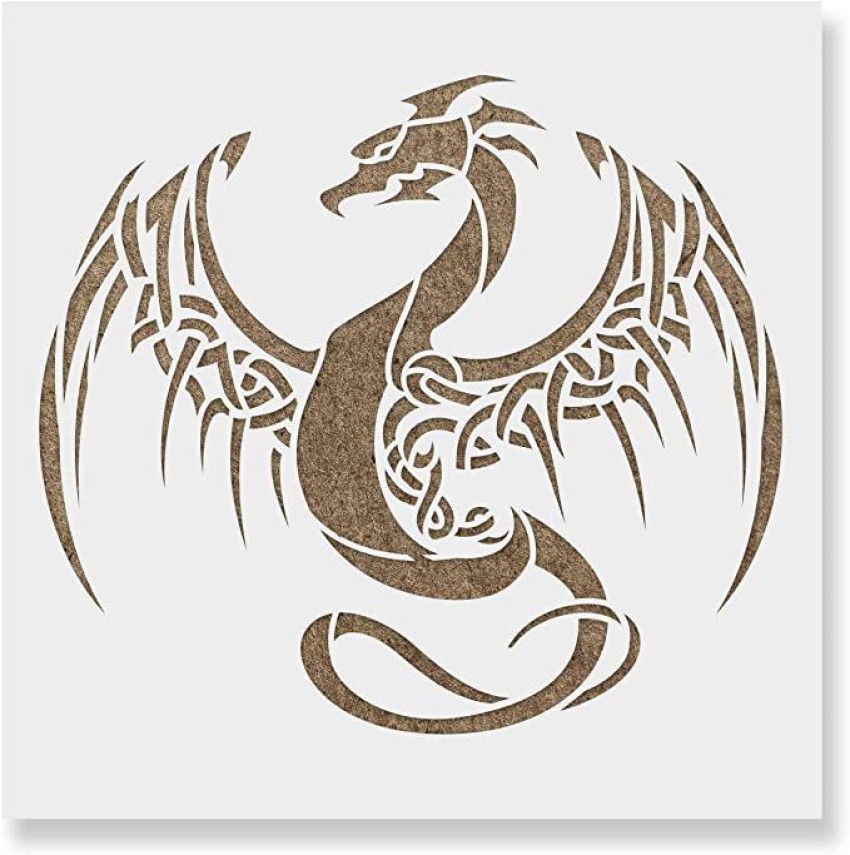 Stencil Big Dragon Tattoo  फट शयर