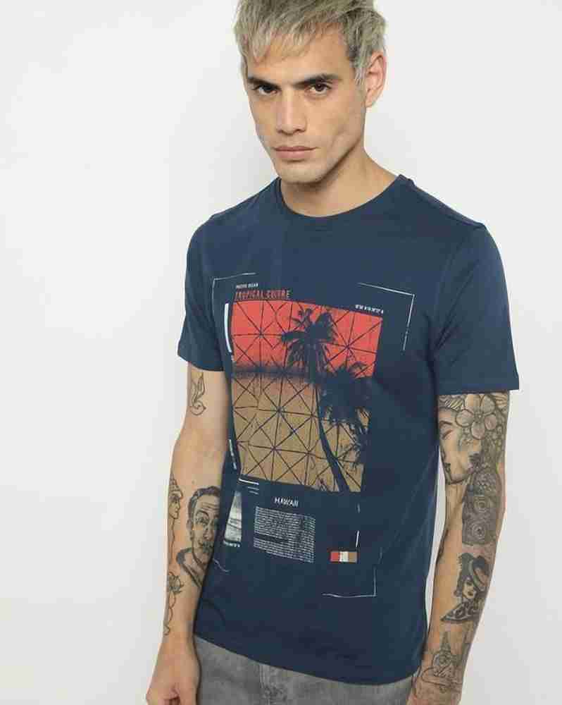 dnmx Tribal Print Men Round Neck Navy Blue T Shirt Buy dnmx Tribal Print Men Round Neck Navy Blue T Shirt Online at Best Prices in India Flipkart