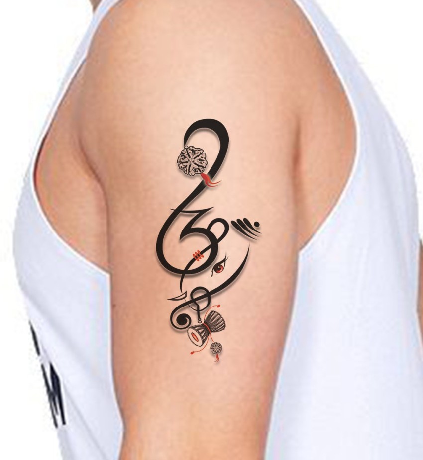 Ganesh with Om Tattoo  Om tattoo Tattoos Ink tattoo