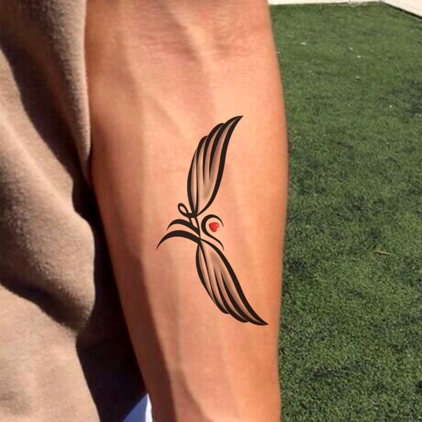 Temporary Tattoowala Believe Angle Wing Temporary Tattoo for Men and W   Temporarytattoowala