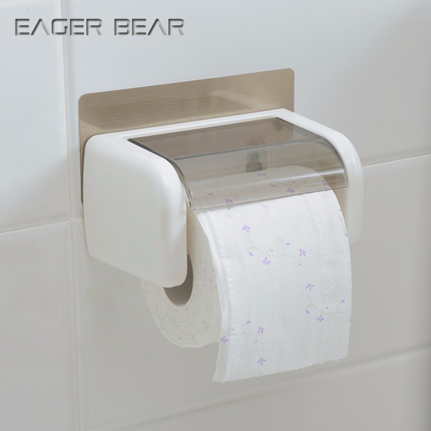 Toilet Paper Holder Bathroom Paper Toilet Roll Holder Hanger,Toilet Paper  Holder with Shelf, Glassed Steel Frosted Silvery Lavatory Tissue Holder  with