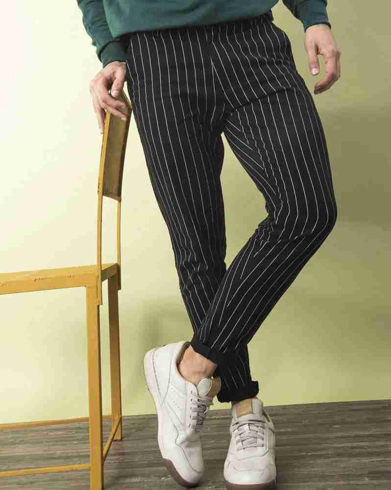 Buy white luxury Slim Fit Men Black Trousers Online at Best Prices