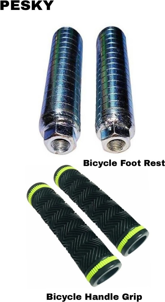 PESKY Bicycle Foot Rest Bicycle Handle Grip Combo of 2 Handle