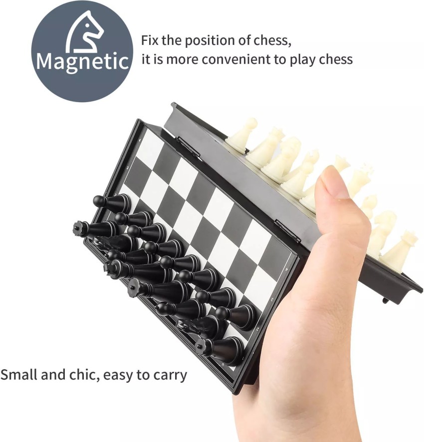 Kidzoo Travel Chess Set Mini Chess Set Kids Folding Magnetic Chess