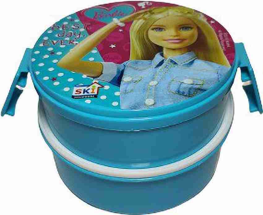 Girls Round Barbie Lunch Box