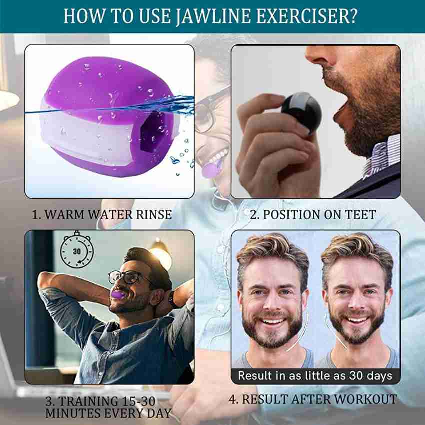 Jawline Exerciser, 3pcs Jaw Face And Neck Exerciser, Jawline Training Thin  Face Fitness Ball Define Your Jawline
