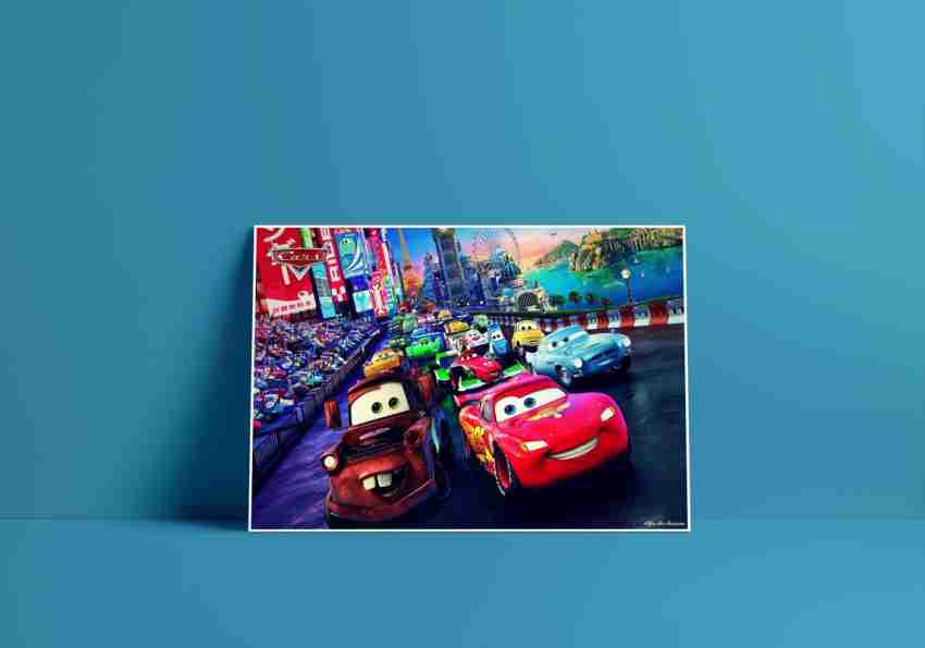 YAA Cars Movie Poster 18inchx12inch Photographic Paper Pop