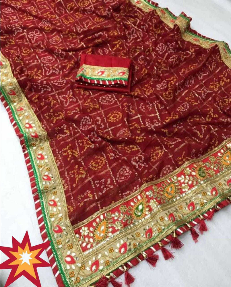 Flipkart bandhej saree discount