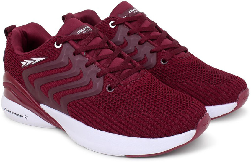 COLUMBUS PASSION Maroon White Sports Running Shoes For Men Buy COLUMBUS PASSION Maroon White Sports Running Shoes For Men Online at Best Price Shop Online for Footwears in India Flipkart