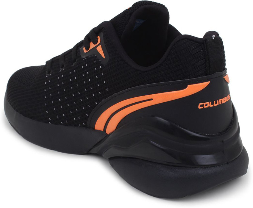 Black and store orange shoes