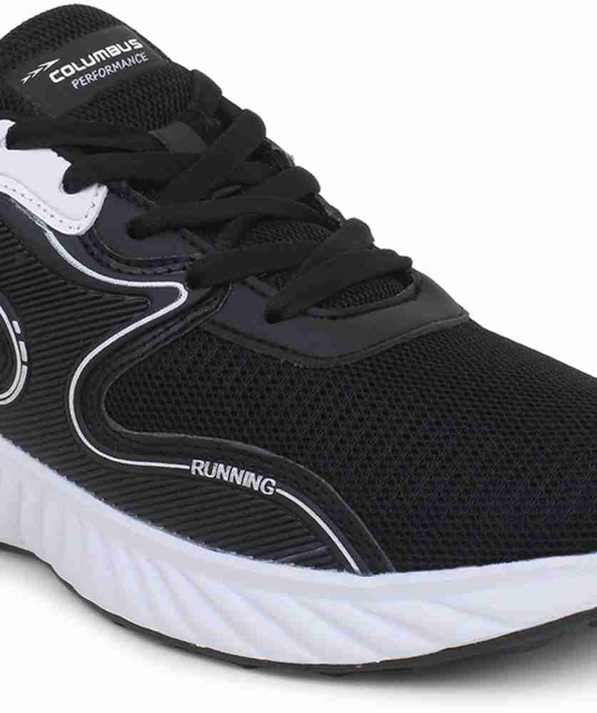 Columbus black running clearance shoes