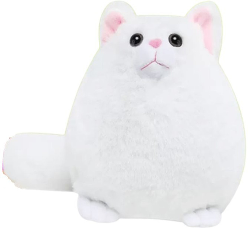 Fluffy white cat toy on sale