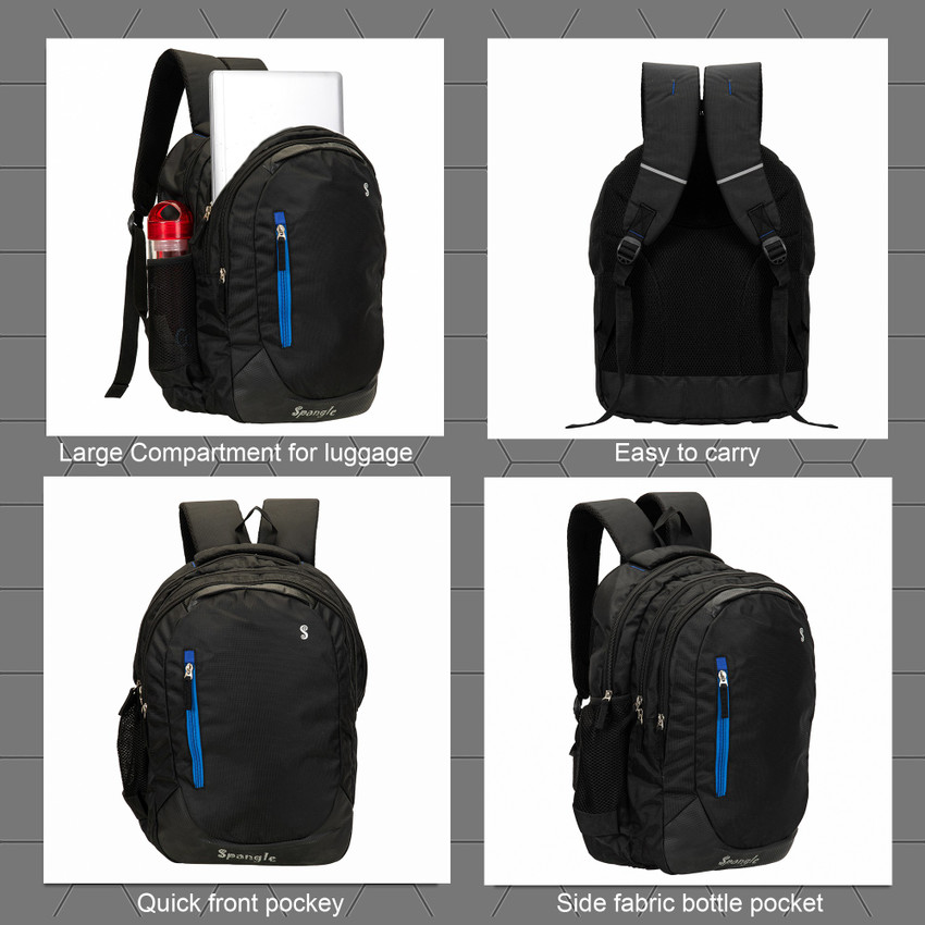 SPANGLE Hi storage 32 L Black Laptop Bag Backpack Office Bag