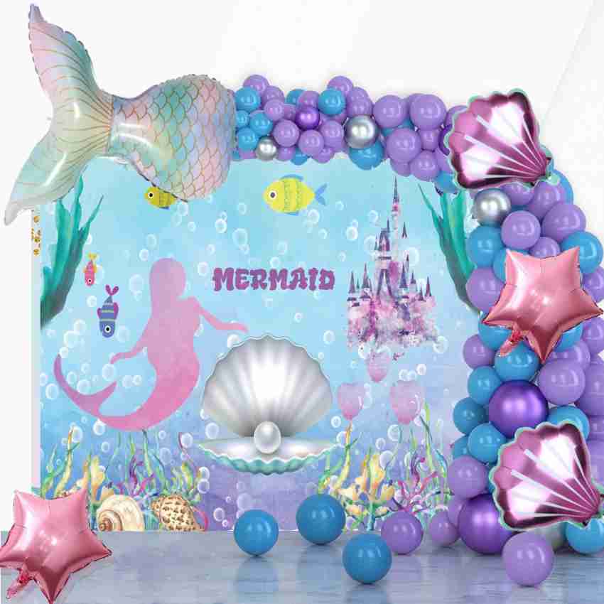 Theme My Party Mermaid Party Decorations for Girls Mermaid Party Supplies ,  The Sea Decor 15 Price in India - Buy Theme My Party Mermaid Party  Decorations for Girls Mermaid Party Supplies 