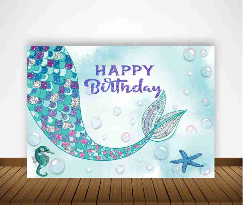 Theme My Party Mermaid Party Decorations for Girls Mermaid Party Supplies ,  The Sea Decor 9 Price in India - Buy Theme My Party Mermaid Party  Decorations for Girls Mermaid Party Supplies 