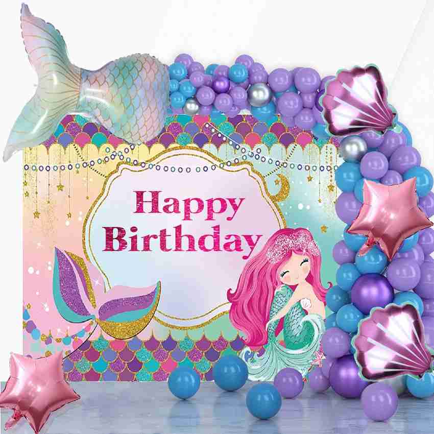 Theme My Party Mermaid Party Decorations for Girls Mermaid Party Supplies The Sea Decor 14 Price in India Buy Theme My Party Mermaid Party Decorations for Girls Mermaid Party Supplies